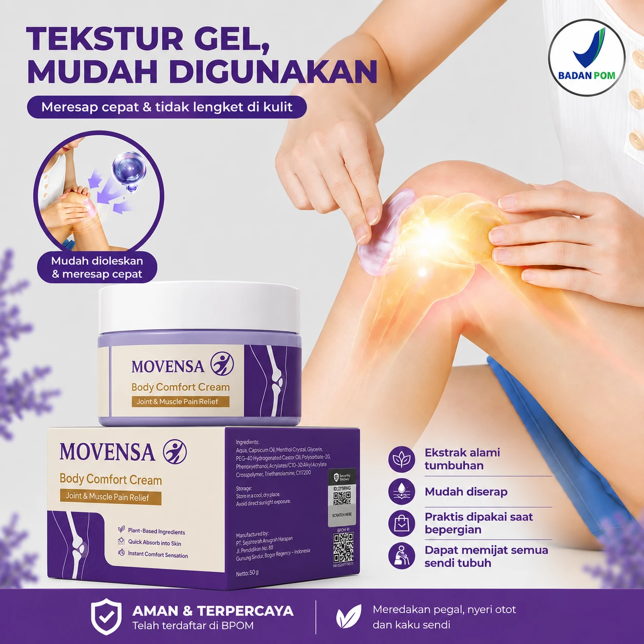 MOVENSA Body Comfort Cream